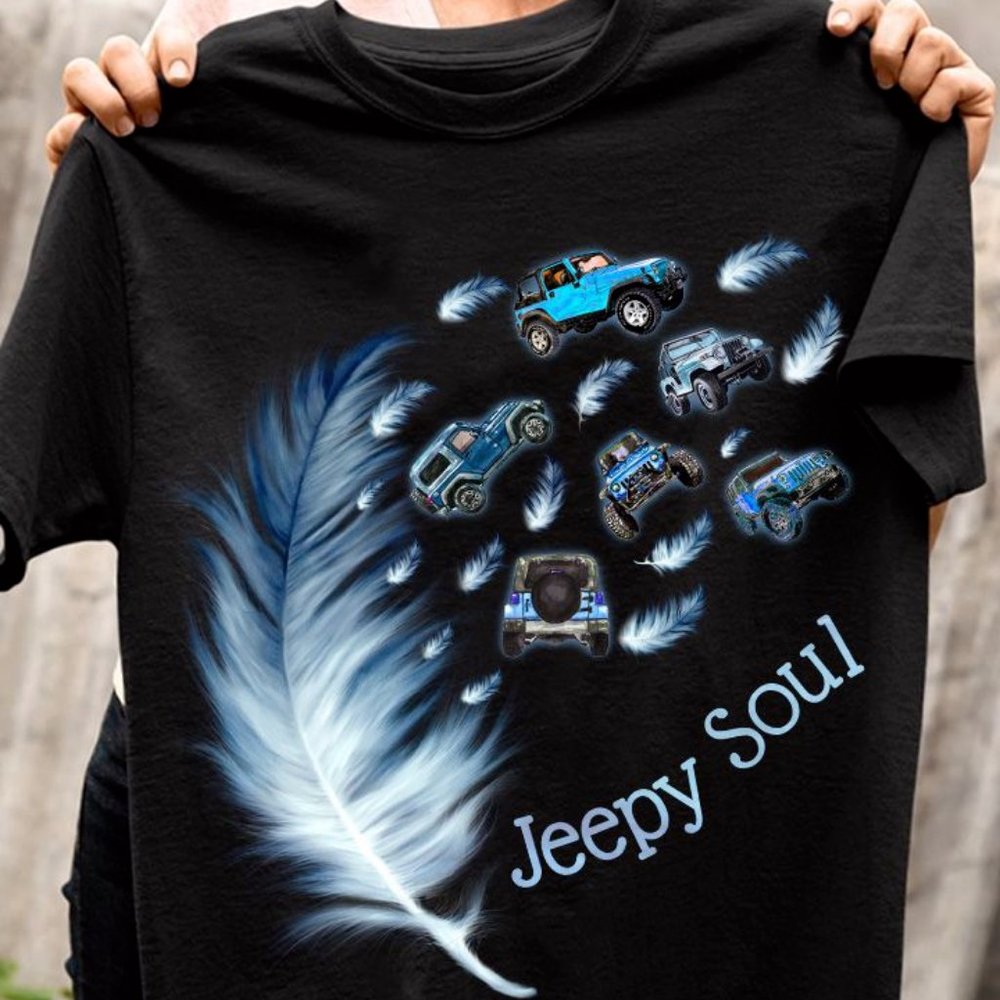 Jeep T Shirt Jeep Feather Jeesy Soul, Jeep Tee shirts, Jeep Shirt For Man